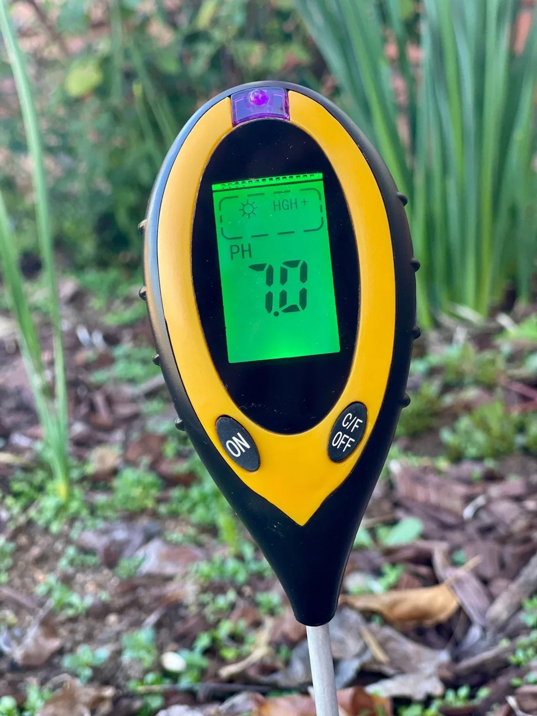 Garden Soil Tester - 4-in-1 pH, Moisture, Light & Temp Meter